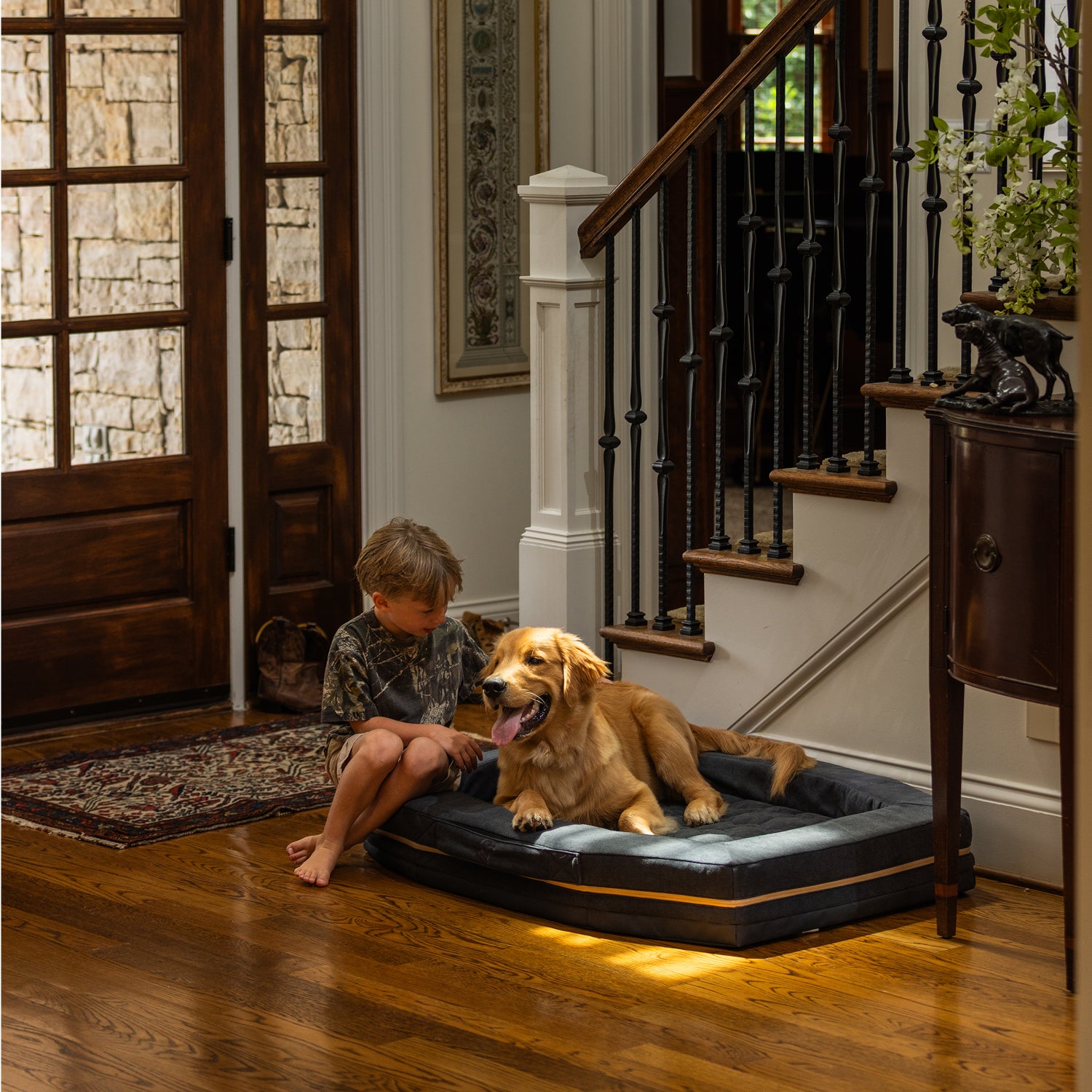 HOMESTEAD DOG BED Harbor Blue