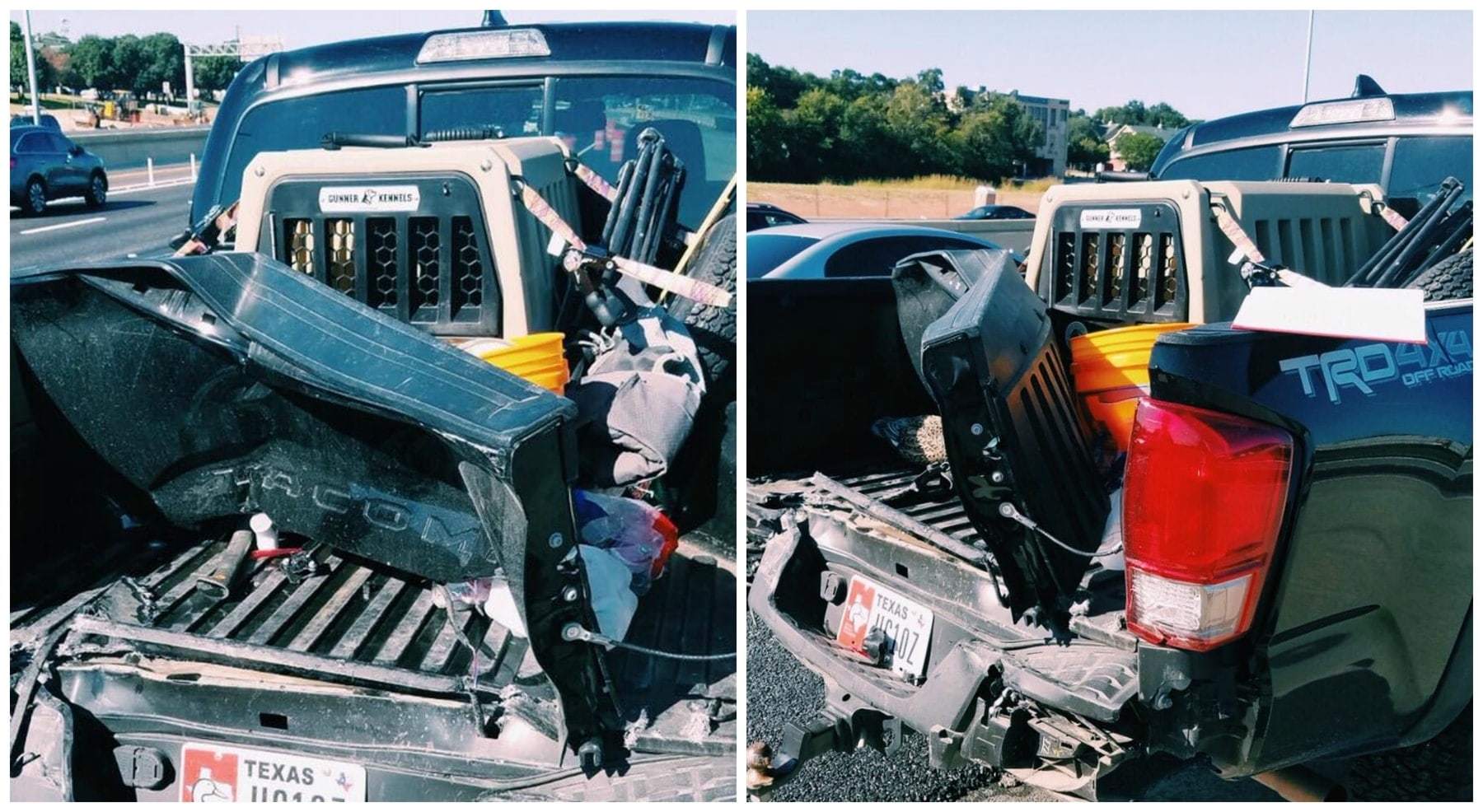 How A GK Dog Crate Survived A Steel Bumper Crash