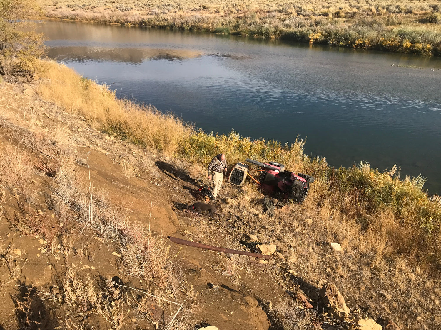 A QUAD, A 30 FT DROP, AND A ROLL CAGE. THINGS GOT SCARY.