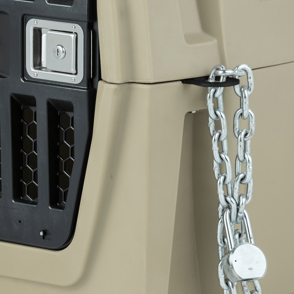 Illustration of Dog Crate Lock Safety Hardware